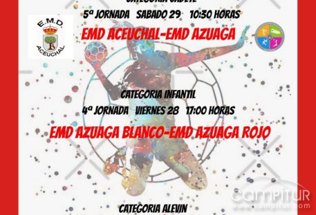 Azuaga vivirá un intenso fin de semana deportivo con balonmano, baloncesto y fútbol base